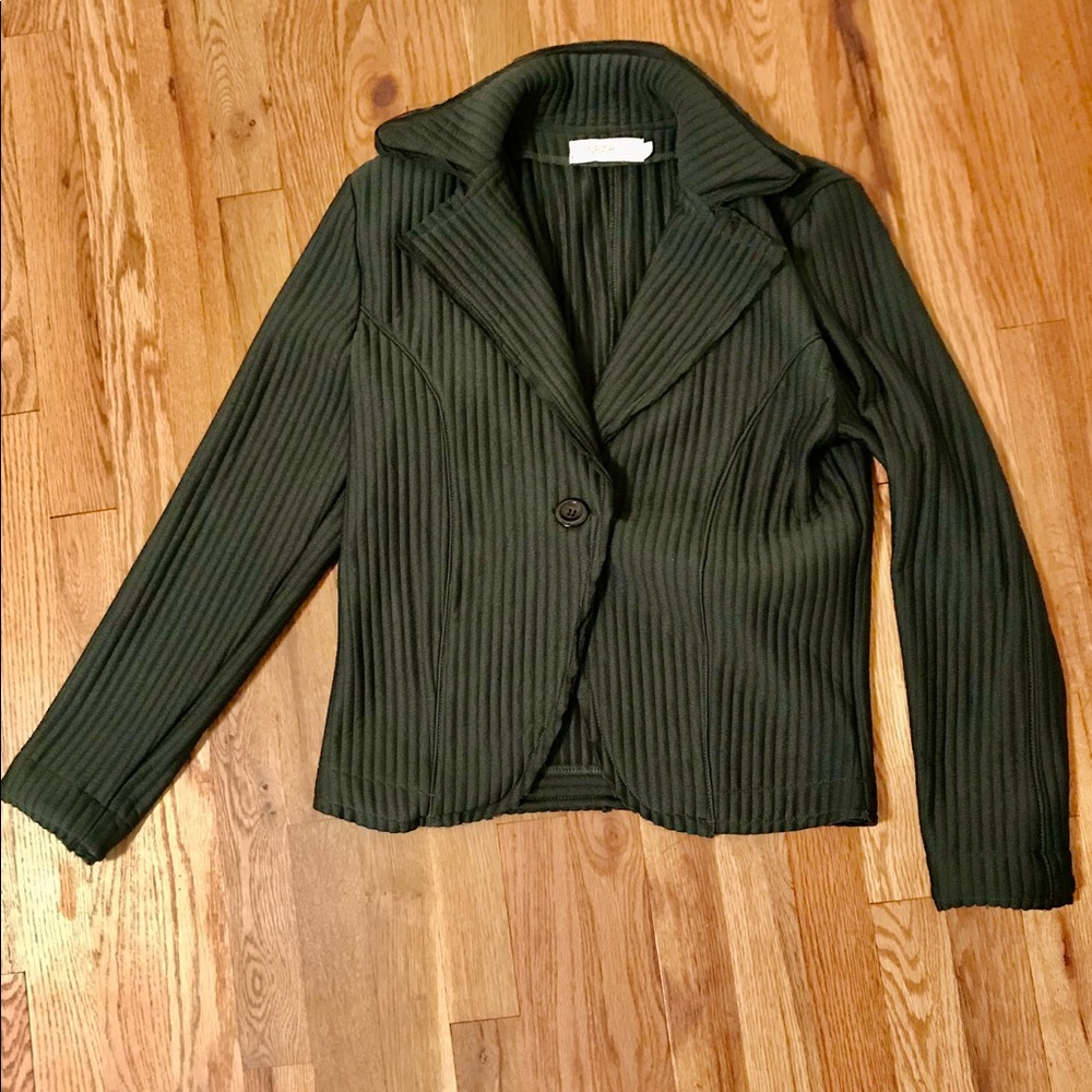 Forest green blazer, size 1, Inbar design boutique